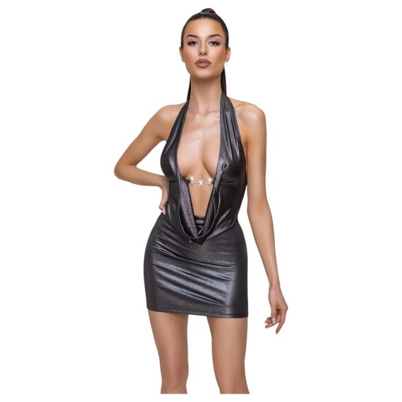 Cottelli Party - vestido halter - plateado - XL