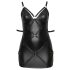 Vestido con esposas Cottelli Plus Talla (negro) - 2XL