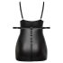 Vestido con esposas Cottelli Plus Talla (negro) - 2XL