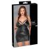 Vestido con esposas Cottelli Plus Talla (negro) - 2XL