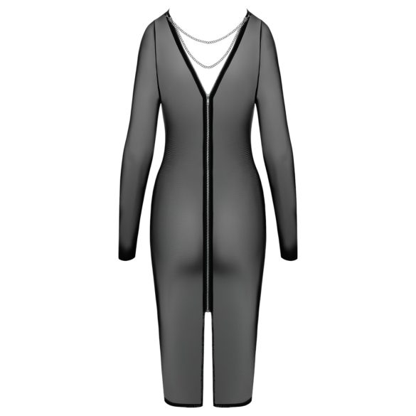 Cottelli Party - vestido transparente con cremallera - negro - M