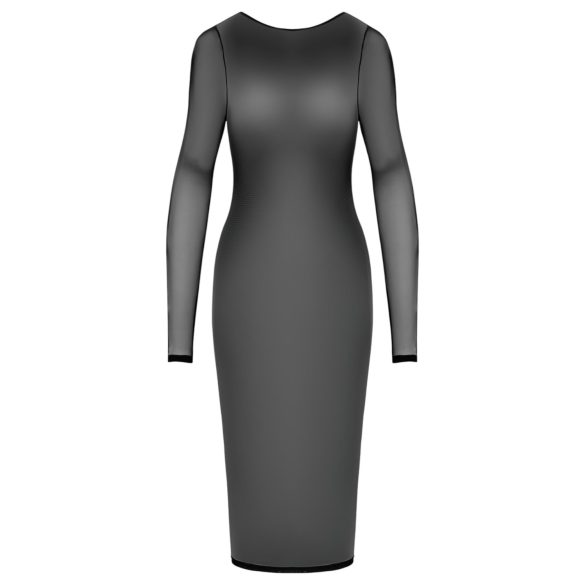 Cottelli Party - vestido transparente con cremallera - negro - L