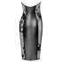 Noir - vestido brillante de cuello halter (negro) - M