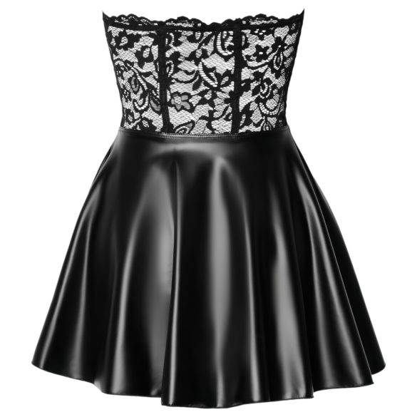 Noir - minivestido brillante con encaje - negro - M