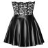 Noir - minivestido brillante con encaje - negro - L
