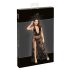 Noir - Vestido largo floral totalmente transparente (negro) - L