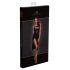 Noir - vestido efecto cuero con aberturas (negro) - L