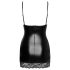 Noir - minivestido con laterales transparentes (negro) - M