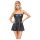 Cottelli - minivestido brillante con falda plisada (negro)
