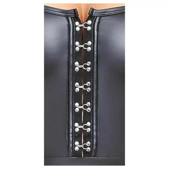 Cottelli - minivestido brillante con falda plisada - negro