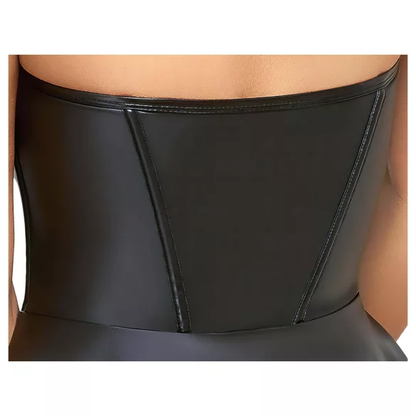 Cottelli - minivestido brillante con falda plisada - negro