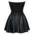 Cottelli - minivestido brillante con falda plisada (negro)