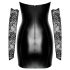 Noir - vestido brillante con encaje (negro)
