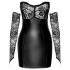 Noir - vestido brillante con encaje (negro)