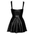 Noir - minivestido negro con cordones delanteros