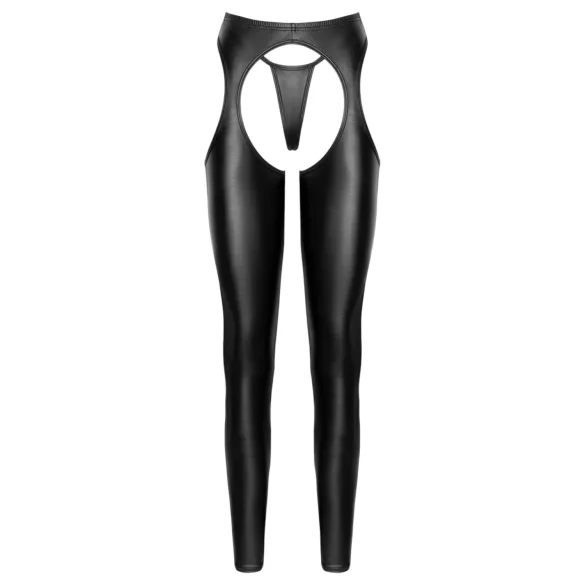 Cottelli - conjunto de pantalones chaps abiertos y tanga (negro) - M