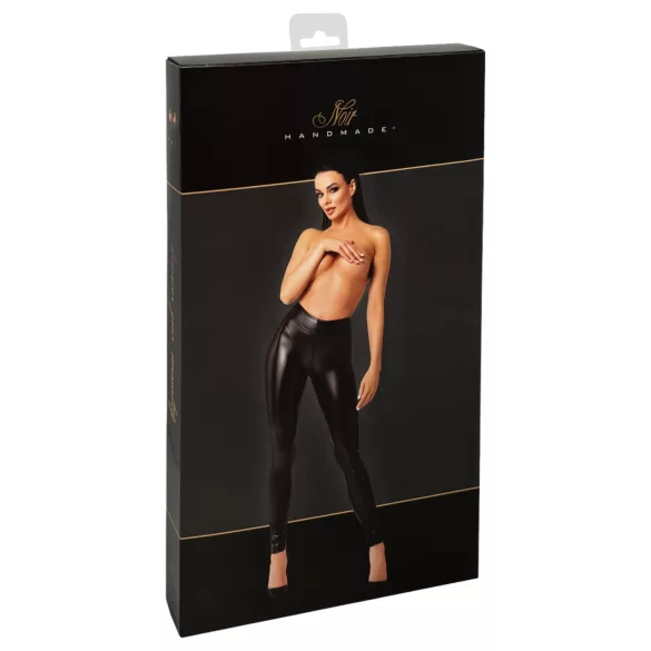 Noir - leggings largos brillantes - negro - L