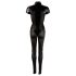 Cottelli - Enterizo brillante de manga corta (negro) - XL