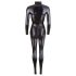 Cottelli - brillante mono de fiesta manga larga (negro) - S