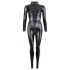 Cottelli - brillante mono de fiesta manga larga (negro) - L