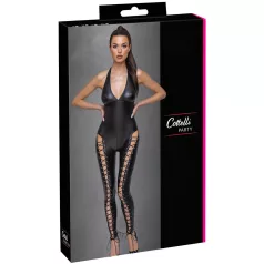 Cottelli Party - mono con corsé y cuello halter (negro)