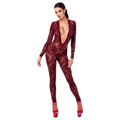 Noir Kink Royal - body de red transparente - color rojo - M