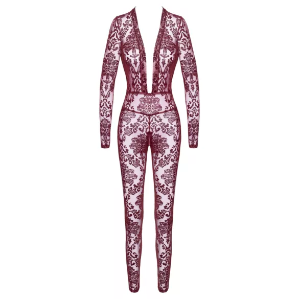 Noir Kink Royal - body de red transparente - color rojo - L