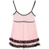 Cottelli - Babydoll - Encaje con volantes - Transparente - L