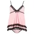 Cottelli - Babydoll - Encaje con volantes - Transparente - XL