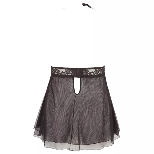 Cottelli Plus Size - babydoll de encaje - talla grande - negro
