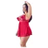 Cottelli Plus Size - babydoll encaje translúcido - rojo