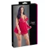 Cottelli Plus Size - babydoll encaje translúcido - rojo - XL