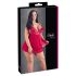 Cottelli Plus Size - babydoll de encaje rojo sexy - 2XL