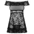 Obsessive - Babydoll con volantes y tanga - encaje negro