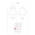 Obsessive Luvae - camisón lencería floral con strass y tanga - negro - L/XL