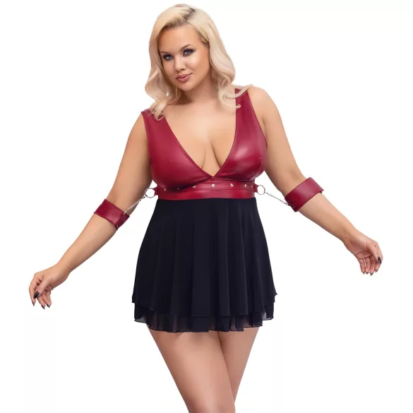 Cottelli Bondage Plus Size - babydoll (rojo)