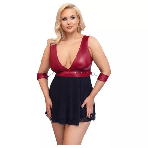 Cottelli Bondage Plus Size - babydoll (rojo)