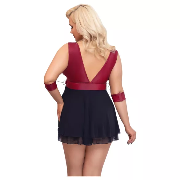 Cottelli Bondage Plus Size - babydoll (rojo)