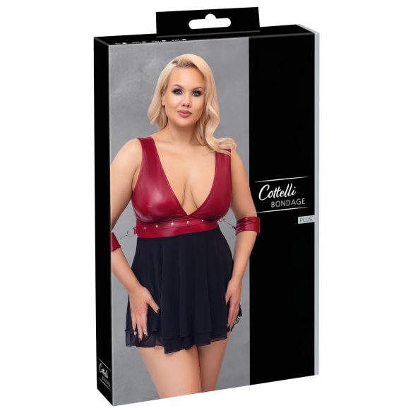 Cottelli Bondage Talla Grande - babydoll (rojo) - 3XL