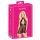 Besable - babydoll cuello halter de encaje (negro)