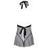 Besable - babydoll cuello halter de encaje (negro)