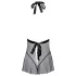 Kissable - Babydoll de encaje con cuello halter - negro