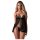 Obsessive - babydoll de encaje - conjunto - negro - M/L