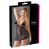 Cottelli Talla Grande - camisón transparente de encaje (negro) - 2XL