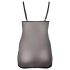 Cottelli Talla Grande - camisón transparente de encaje (negro) - 2XL