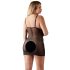 Cottelli Talla Grande - camisón transparente de encaje (negro) - 3XL