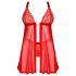 Obsessive Elianes - conjunto babydoll de encaje (rojo)