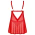 Obsessive Elianes - conjunto babydoll de encaje (rojo)