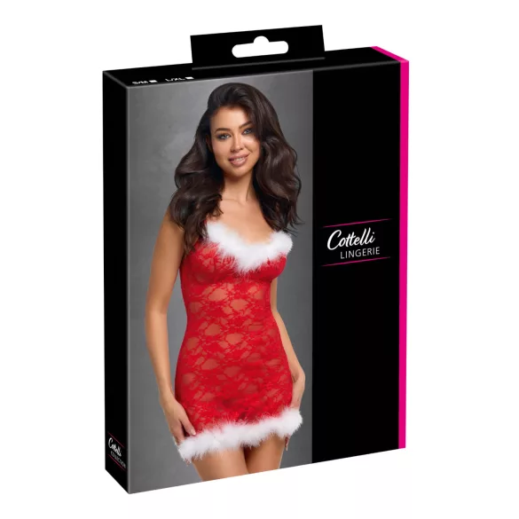 Cottelli - minivestido navideño (rojo) - L/XL