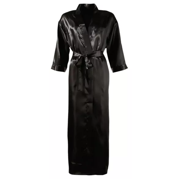 Cottelli - Bata satén mujer - negro - 2XL/3XL